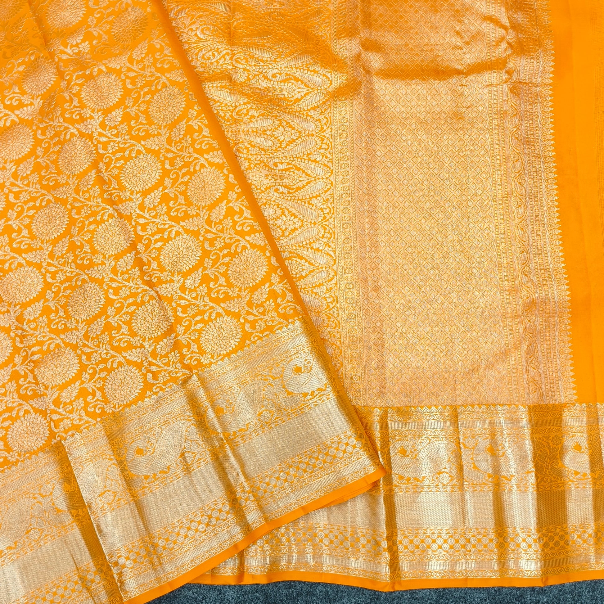 ✨Pure Resham Bridal Kanchi Pattu Handloom Saree - Ambica Wedding Mall