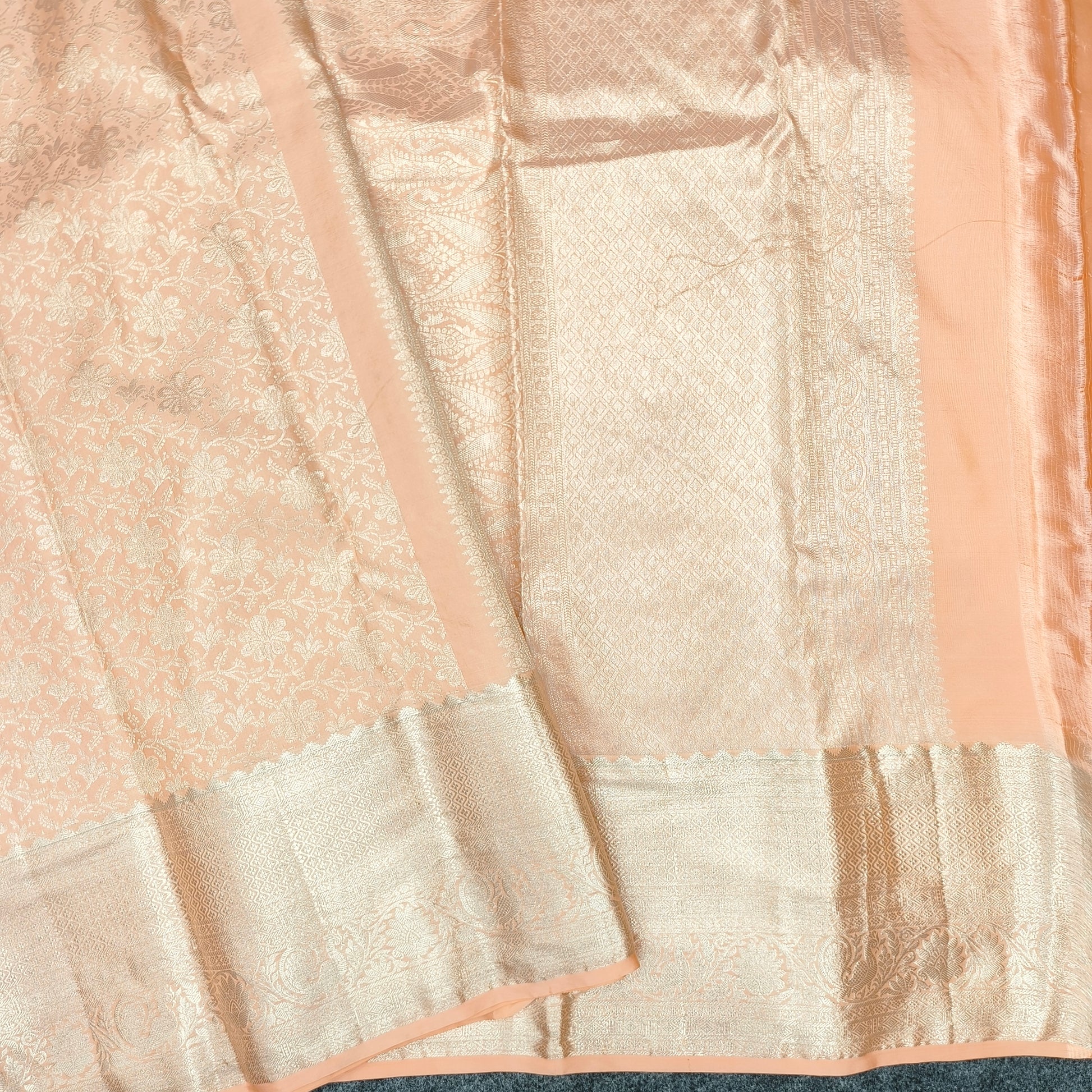 ✨Pure Resham Bridal Kanchi Pattu Handloom Saree - Ambica Wedding Mall