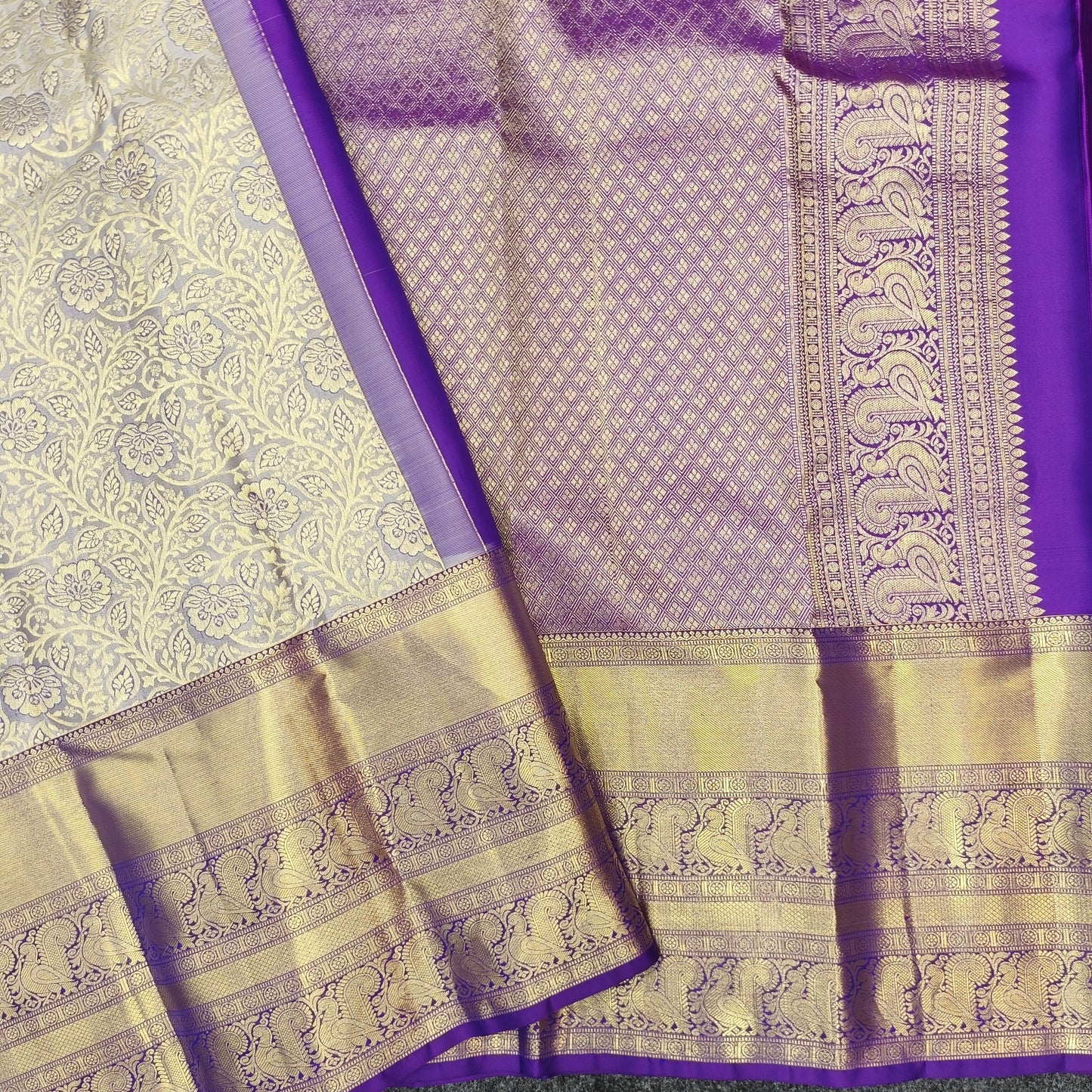 ✨Pure Resham Bridal Kanchi Pattu Handloom Saree - Ambica Wedding Mall