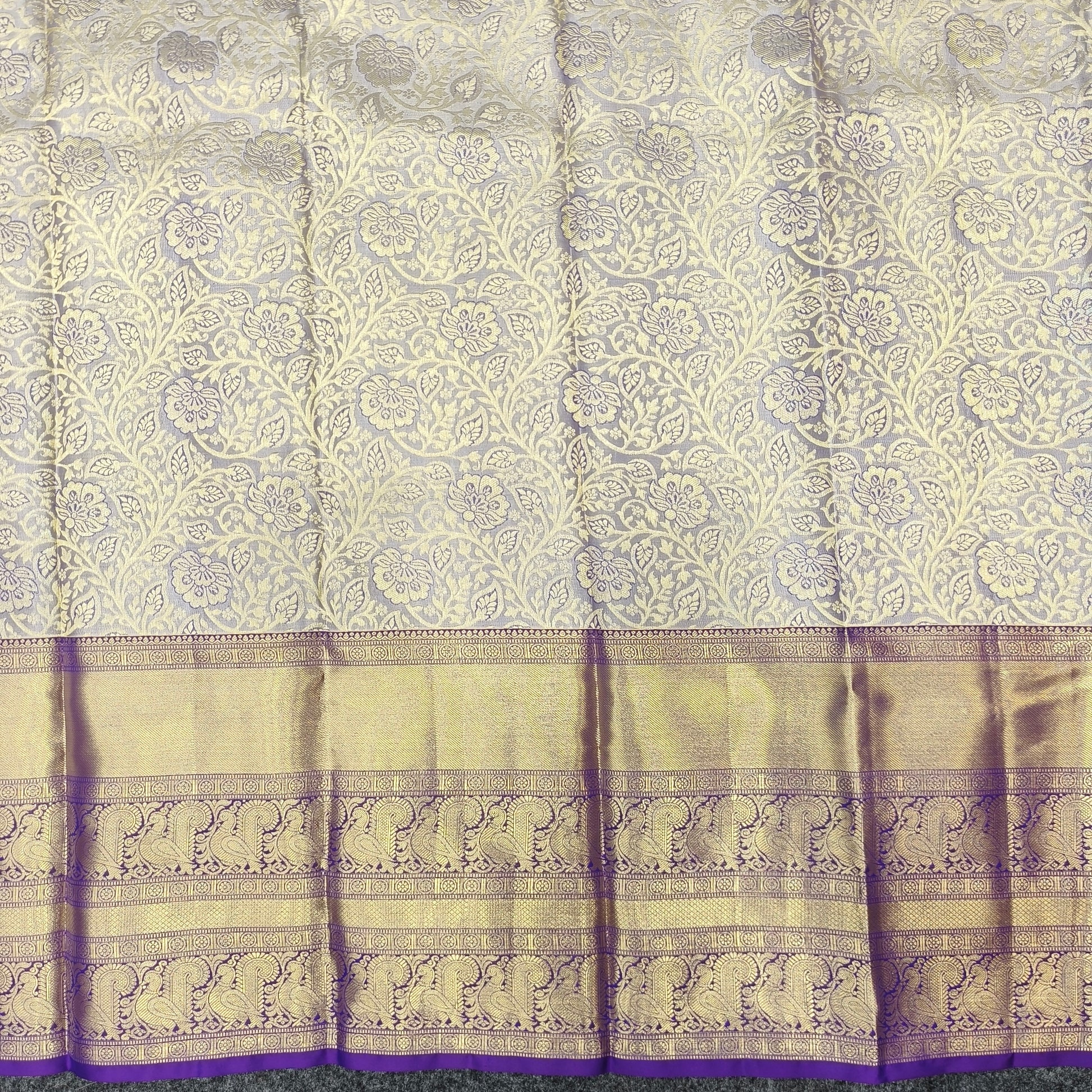 ✨Pure Resham Bridal Kanchi Pattu Handloom Saree - Ambica Wedding Mall