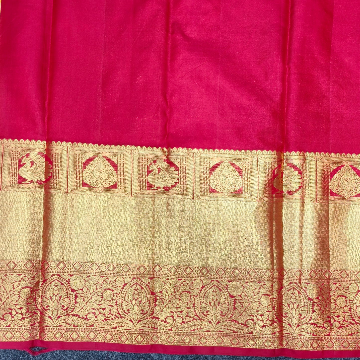 ✨Pure Resham Bridal Kanchi Pattu Handloom Saree - Ambica Wedding Mall