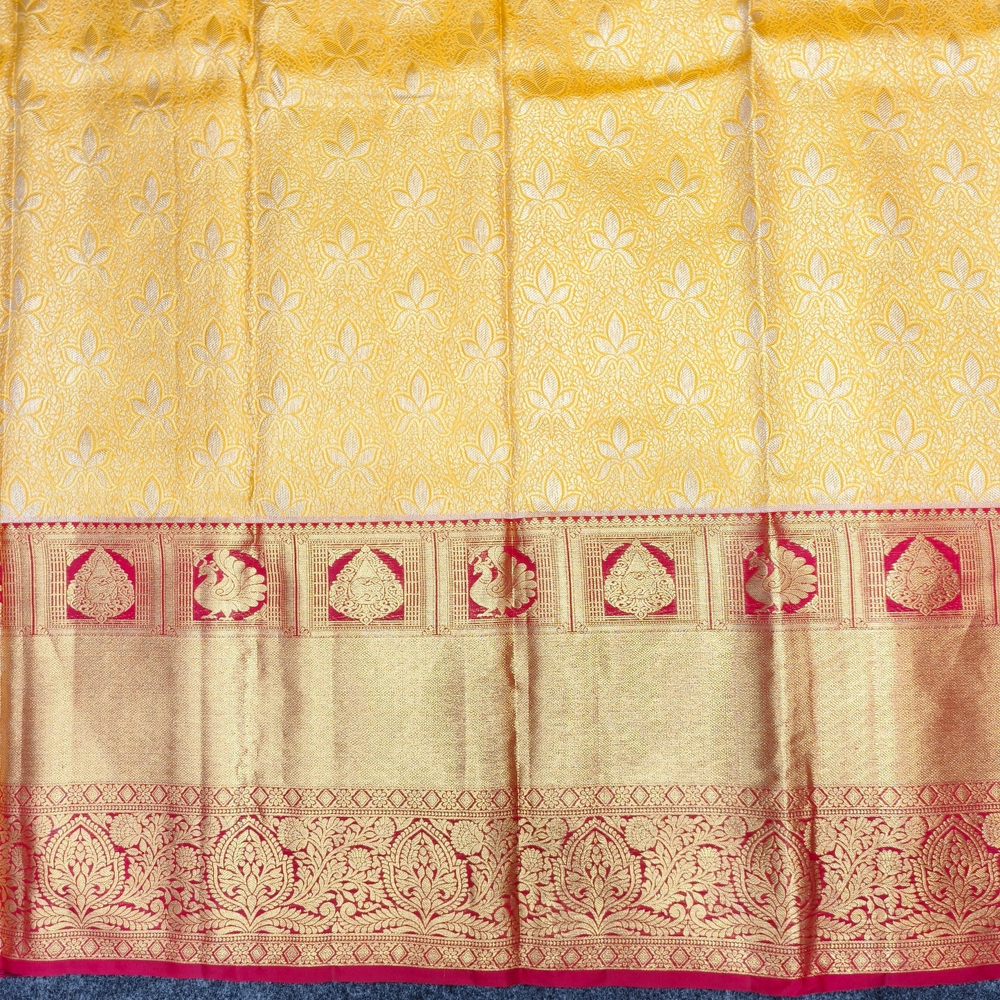 ✨Pure Resham Bridal Kanchi Pattu Handloom Saree - Ambica Wedding Mall