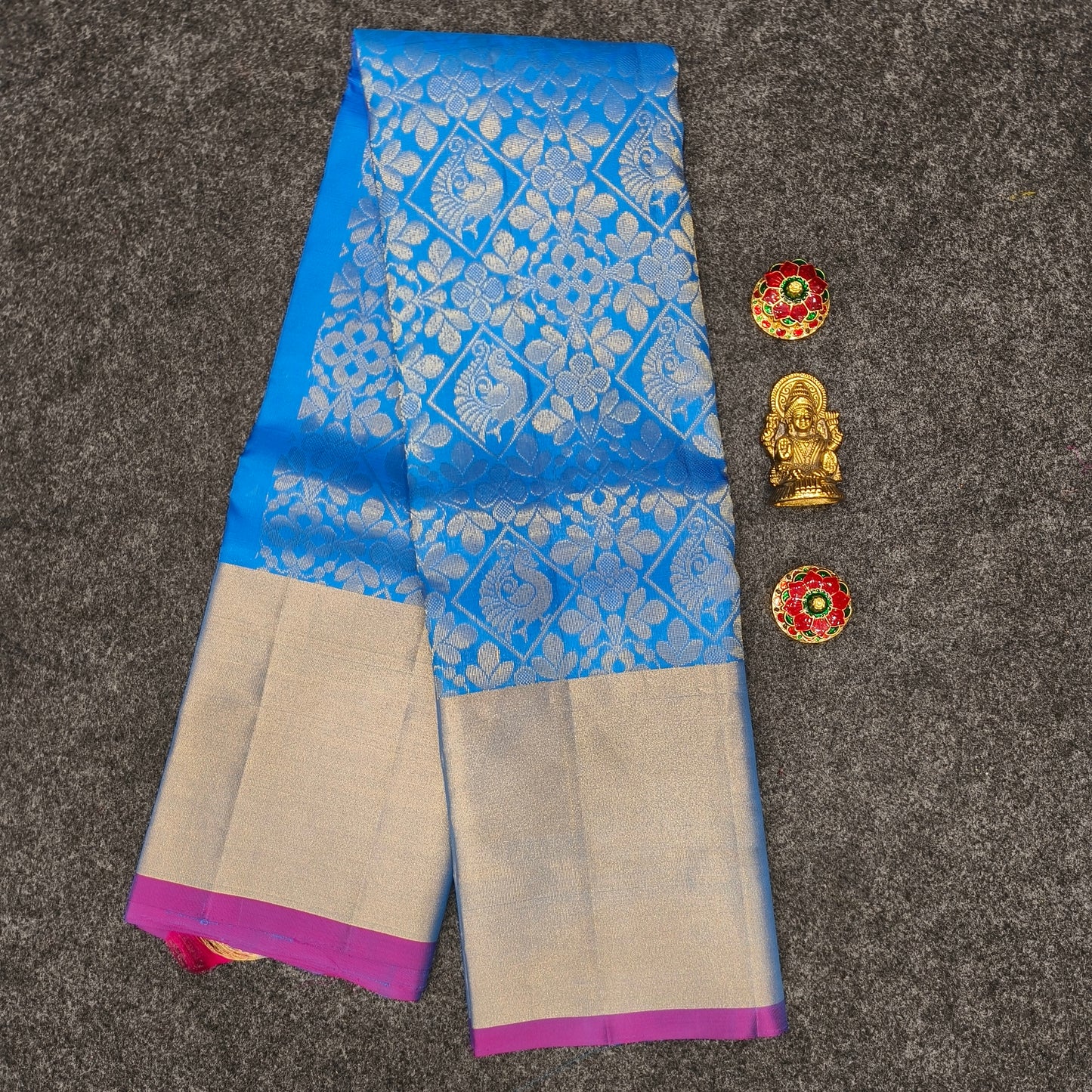 ✨Kanchi Pattu Handloom Brocade Saree - Ambica Wedding Mall
