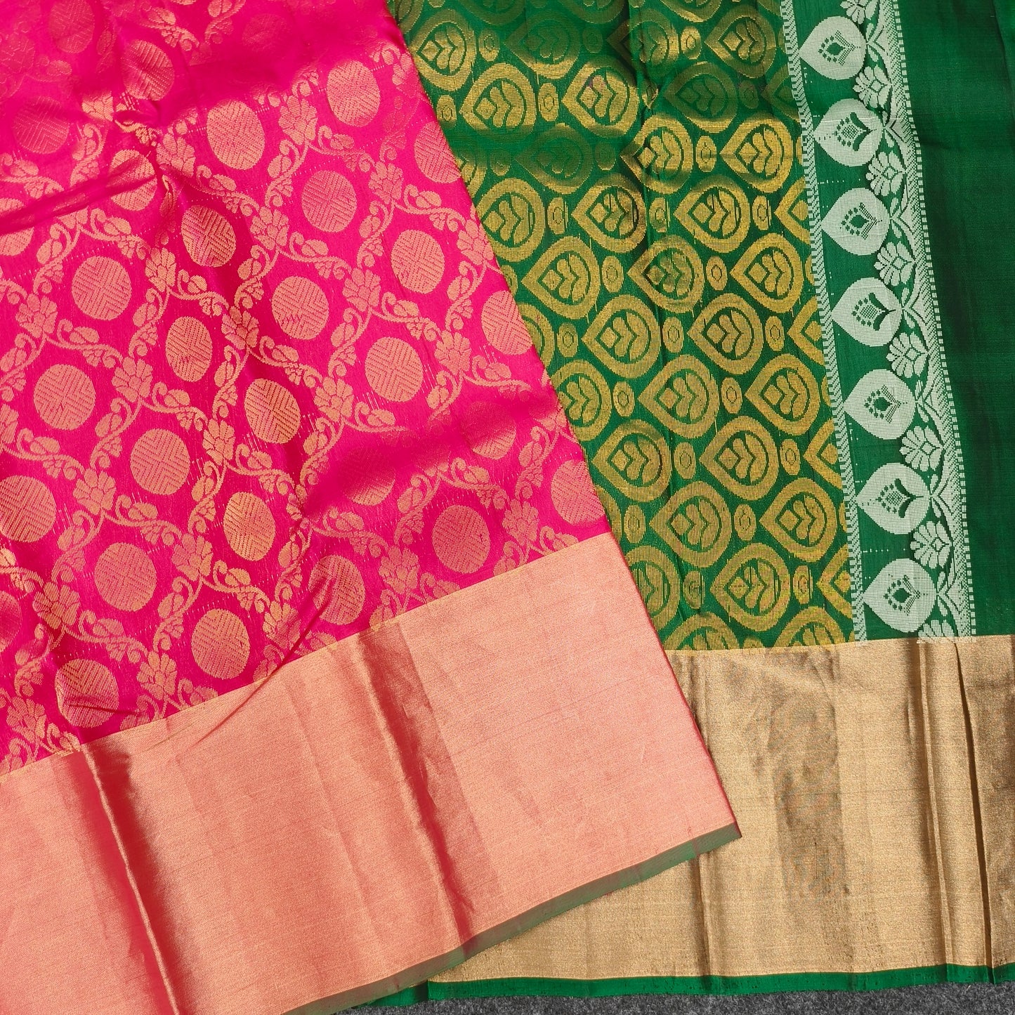 ✨Kanchi Pattu Handloom Brocade Saree - Ambica Wedding Mall