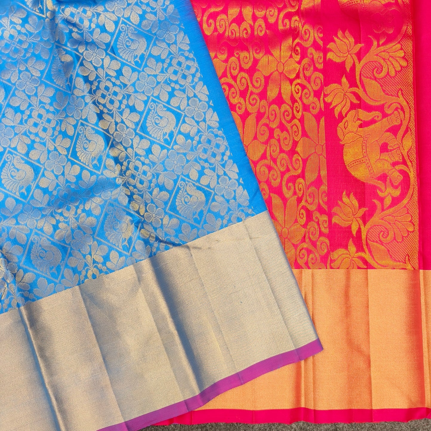✨Kanchi Pattu Handloom Brocade Saree - Ambica Wedding Mall