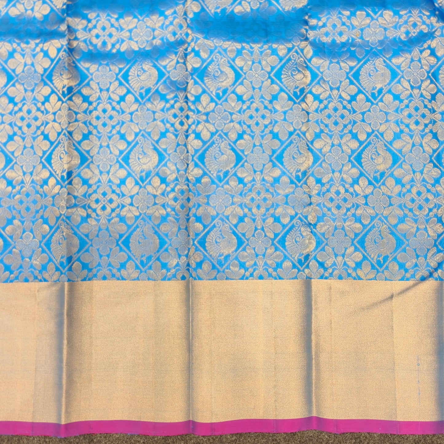 ✨Kanchi Pattu Handloom Brocade Saree - Ambica Wedding Mall