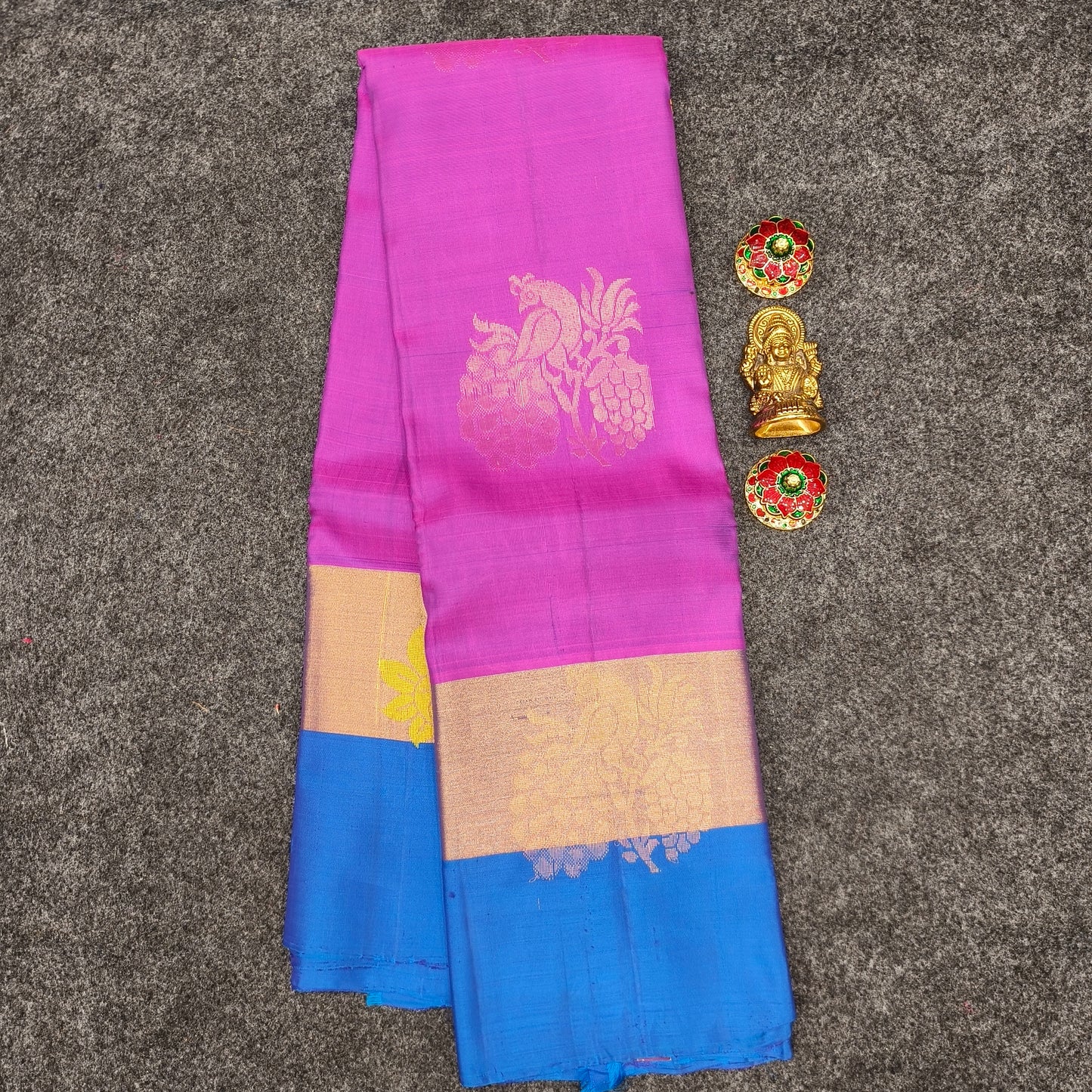 ✨Kanchi Pattu Bentex Border Saree - Ambica Wedding Mall