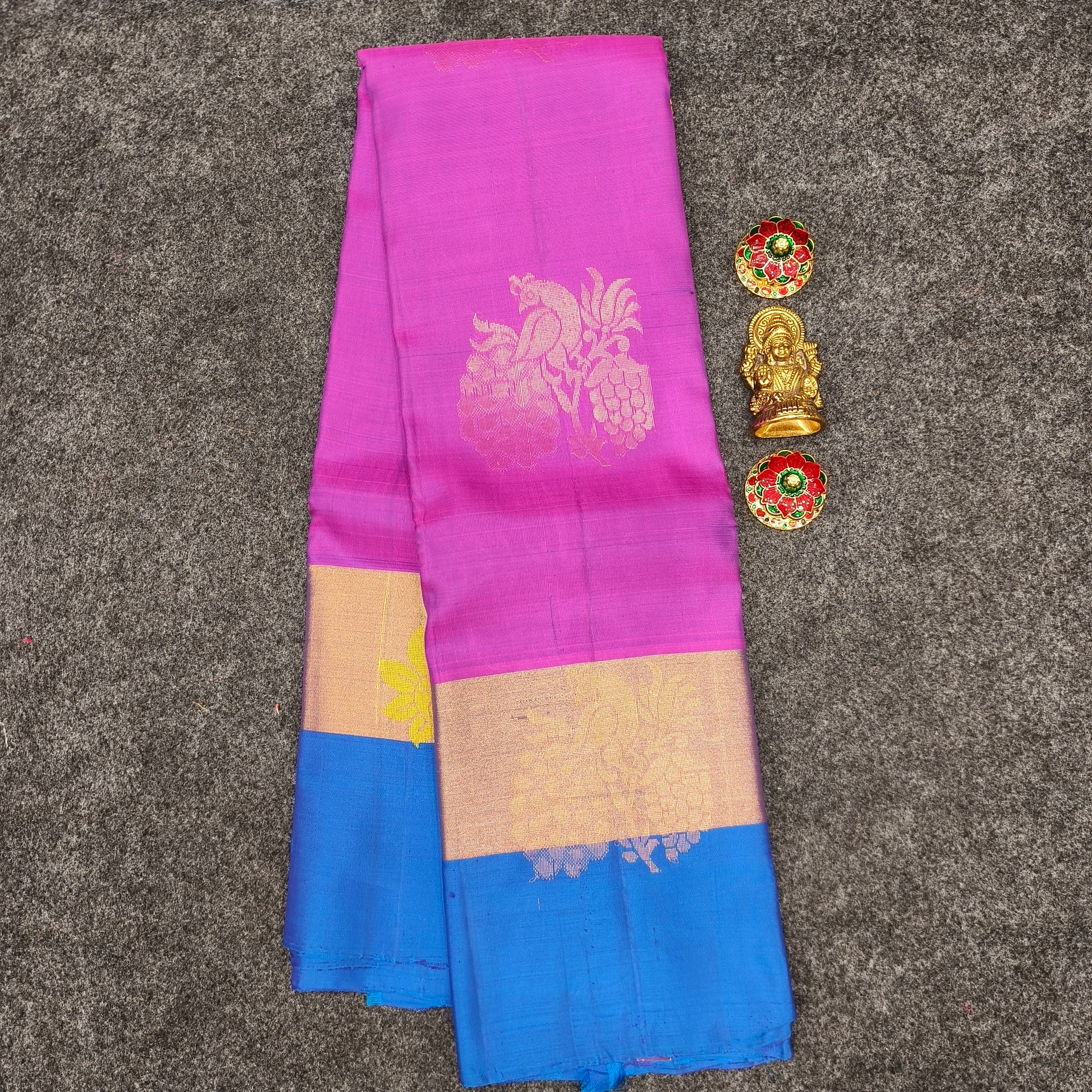 ✨Kanchi Pattu Bentex Border Saree - Ambica Wedding Mall