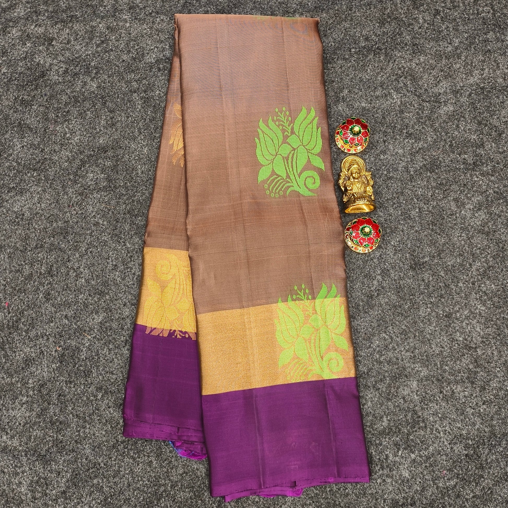 ✨Kanchi Pattu Bentex Border Saree - Ambica Wedding Mall