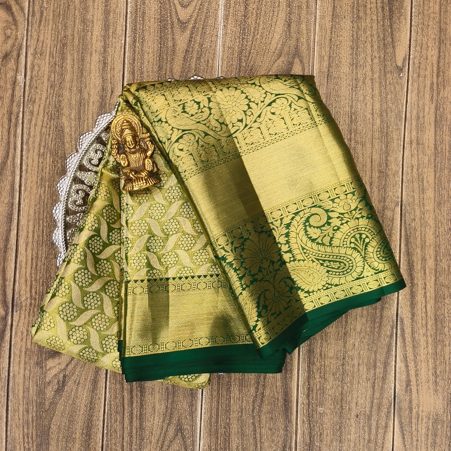 ✨Kanchi Pattu Bridal Pure Zari Saree - Ambica Wedding Mall