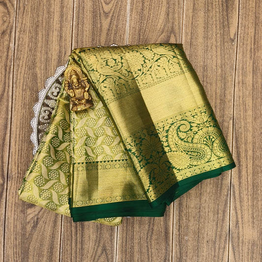 ✨Kanchi Pattu Bridal Pure Zari Saree - Ambica Wedding Mall