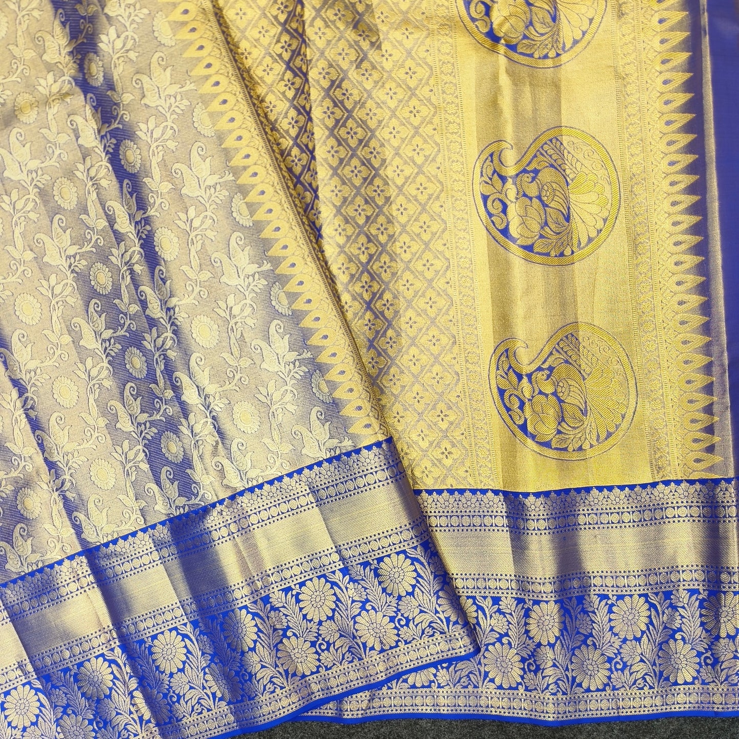 ✨Kanchi Pattu Bridal Pure Zari Saree - Ambica Wedding Mall