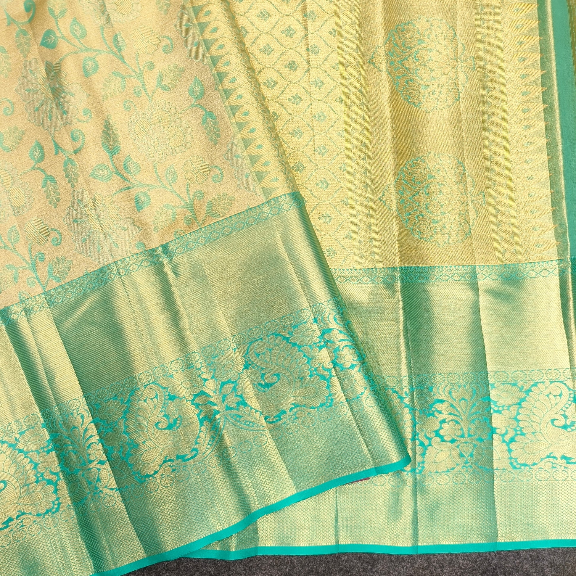 ✨Kanchi Pattu Bridal Pure Zari Saree - Ambica Wedding Mall