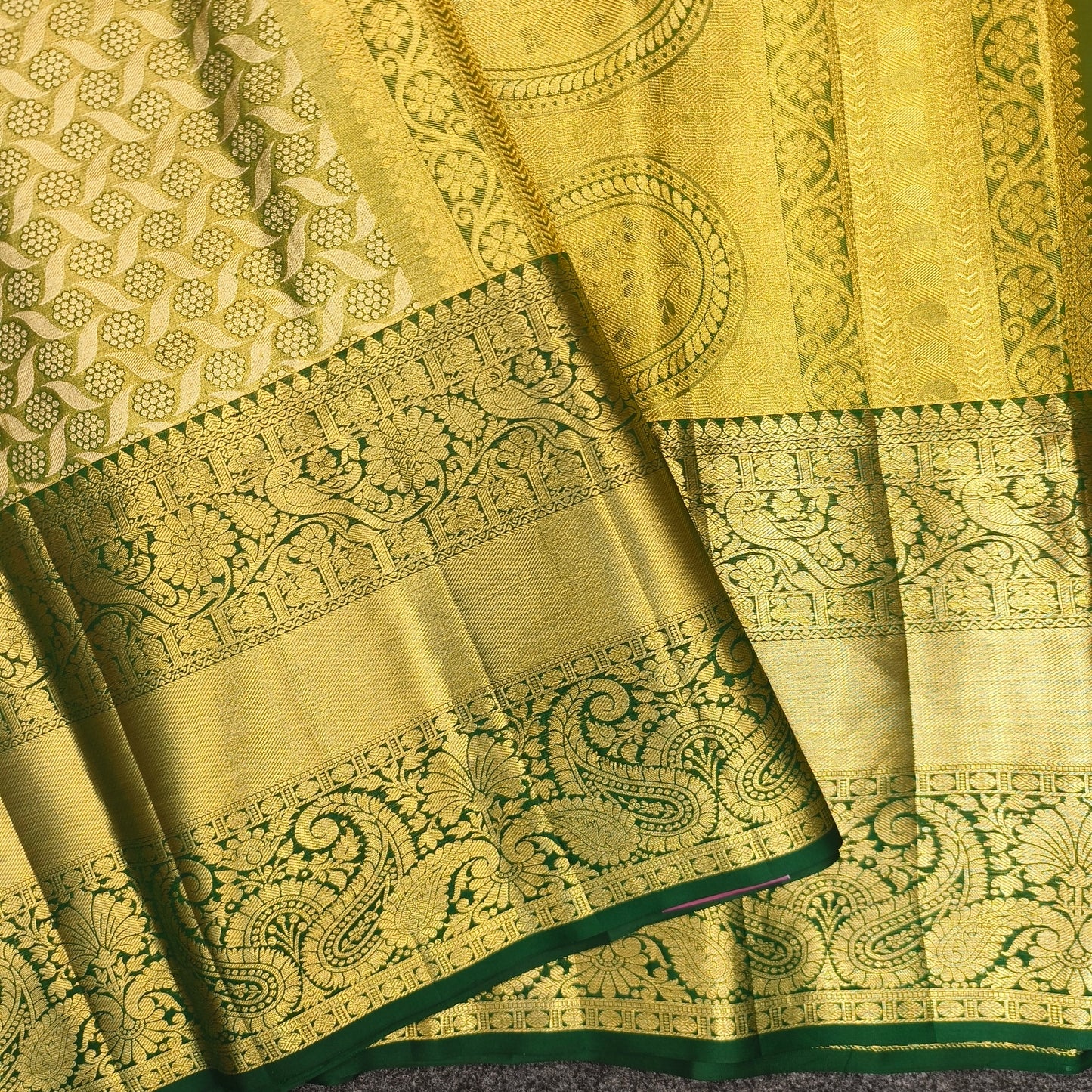 ✨Kanchi Pattu Bridal Pure Zari Saree - Ambica Wedding Mall
