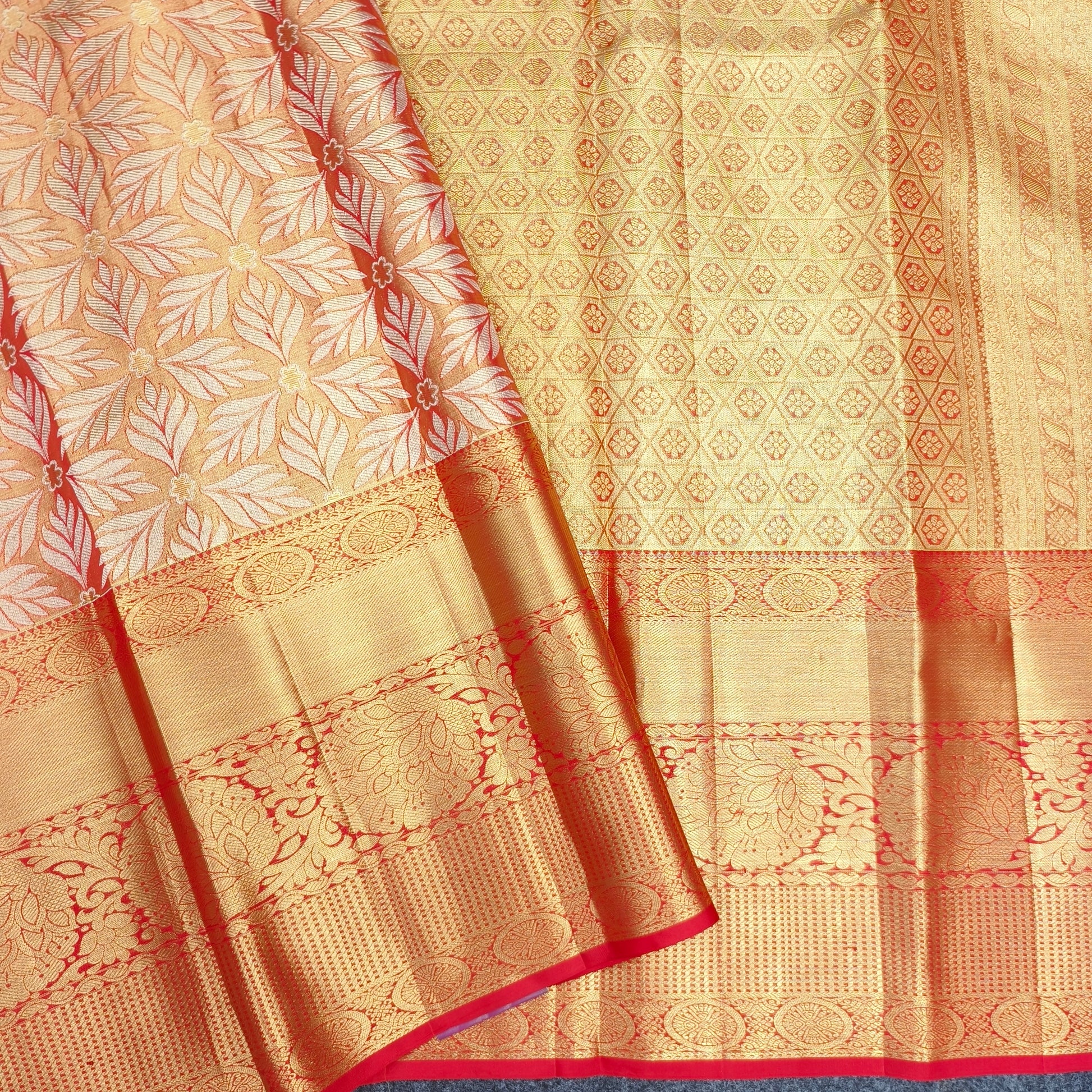 ✨Kanchi Pattu Bridal Pure Zari Saree - Ambica Wedding Mall