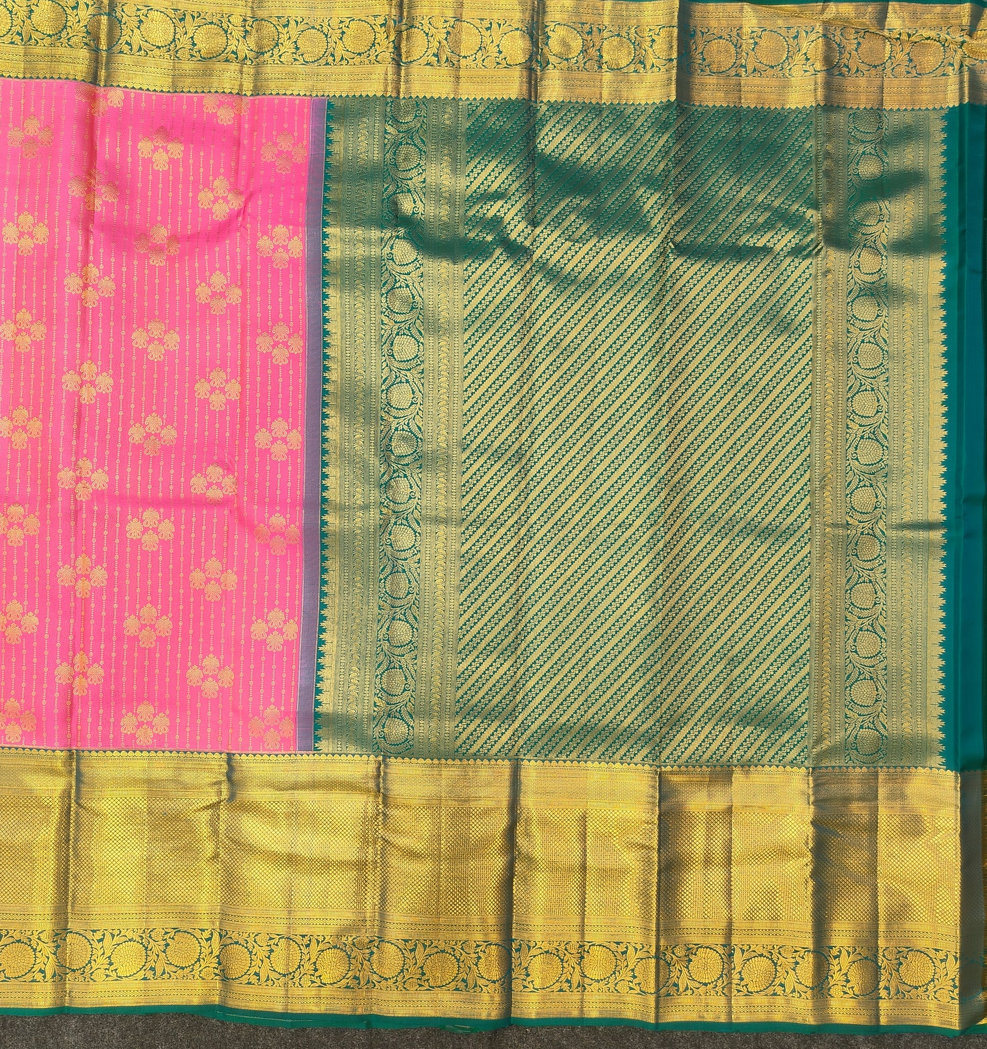 ✨Pure Resham Bridal Kanchi Pattu Handloom Saree - Ambica Wedding Mall
