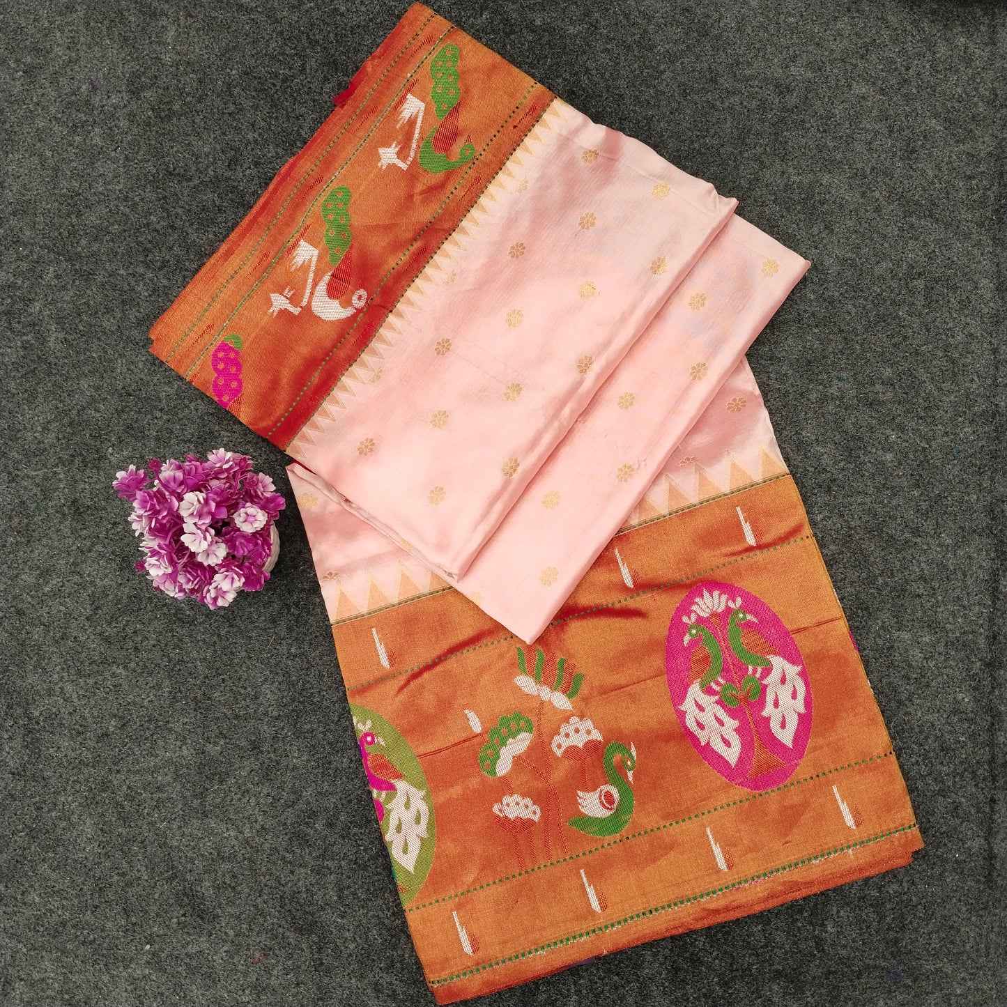 Pure Paithani Handloom Kanchi Pattu Saree - Ambica Wedding Mall