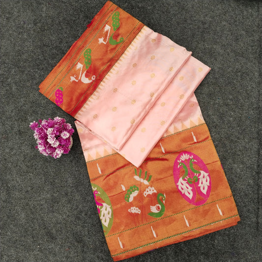 Pure Paithani Handloom Kanchi Pattu Saree - Ambica Wedding Mall