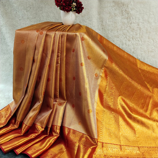 Pure Kanchi Tissue 2 Gram Gold Saree - Ambica Wedding Mall