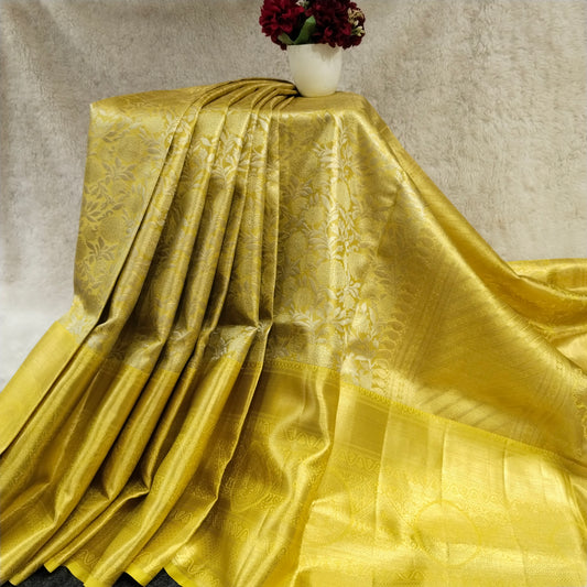 Pure Kanchi Tissue 2 Gram Gold Saree - Ambica Wedding Mall