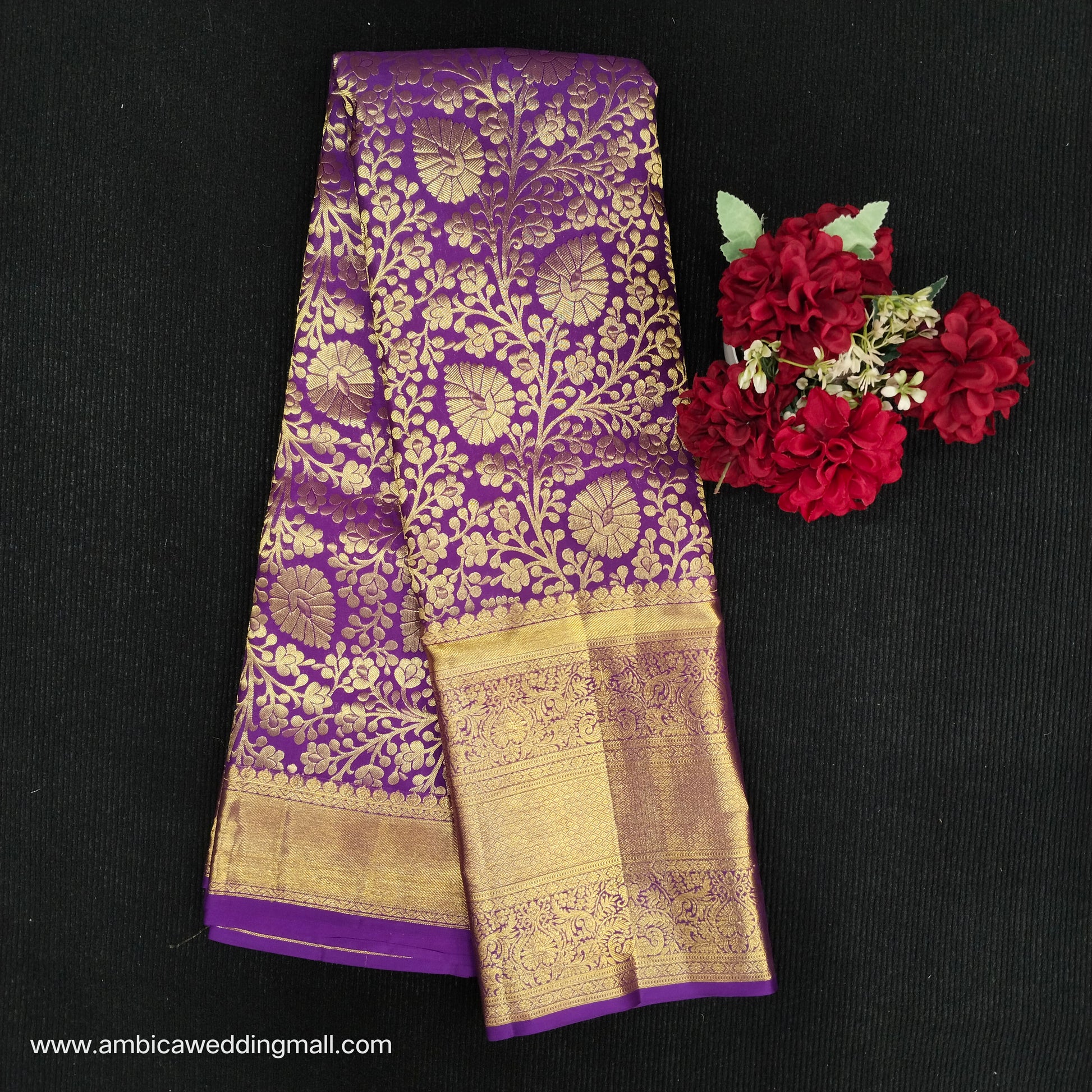 Pure Kanchi Pattu Resham self Sarees - Ambica Wedding Mall