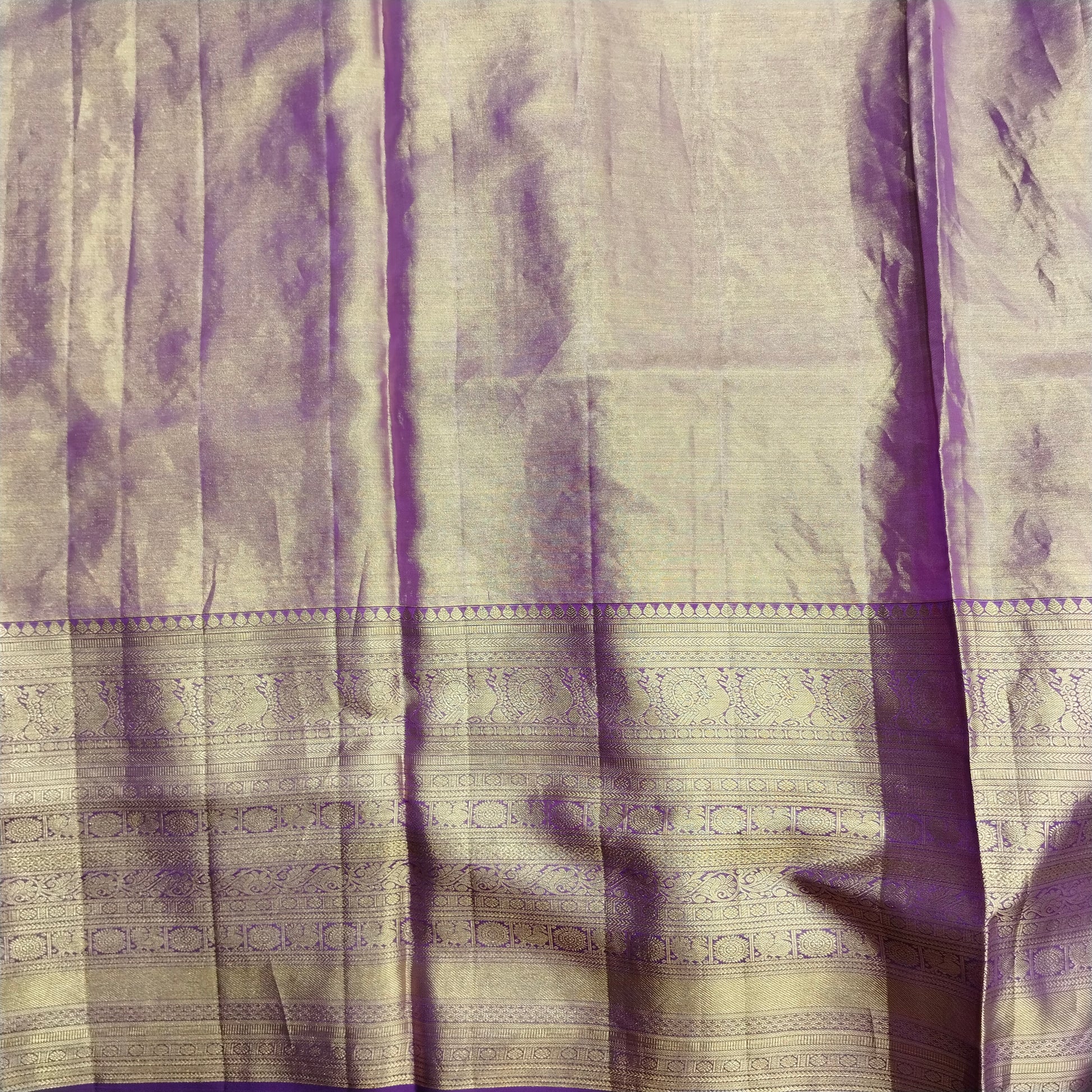 Pure Tissue Bridal Kanchi Pattu Handloom Saree - Ambica Wedding Mall