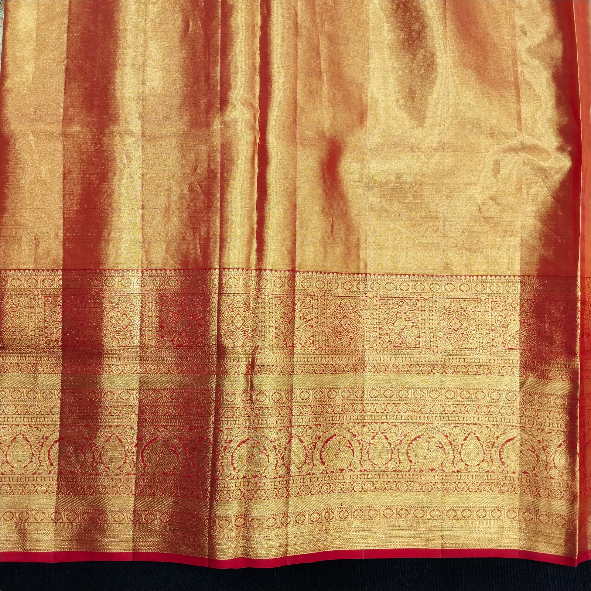 Pure tissue Bridal Kanchi Pattu Handloom Saree - Ambica Wedding Mall