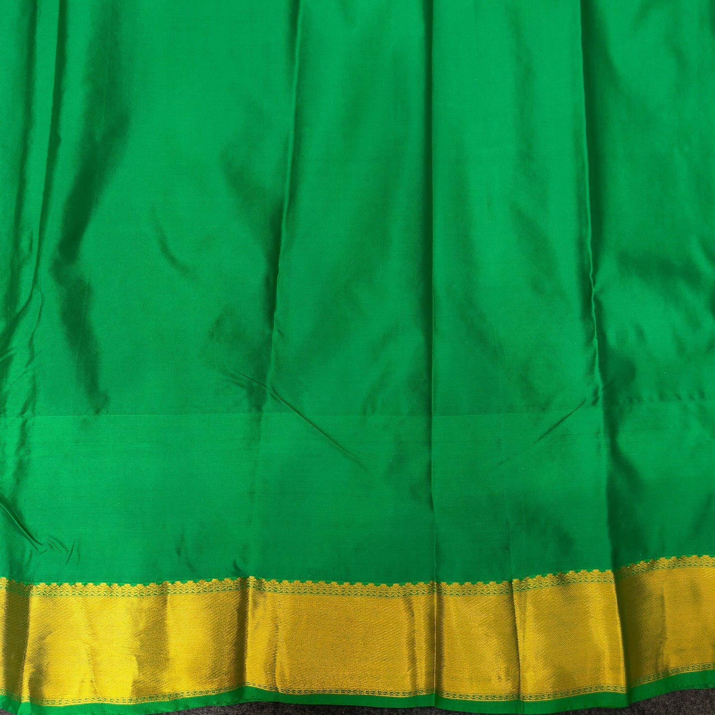 Kanchi Pattu Brocade Halfmix Saree - Ambica Wedding Mall