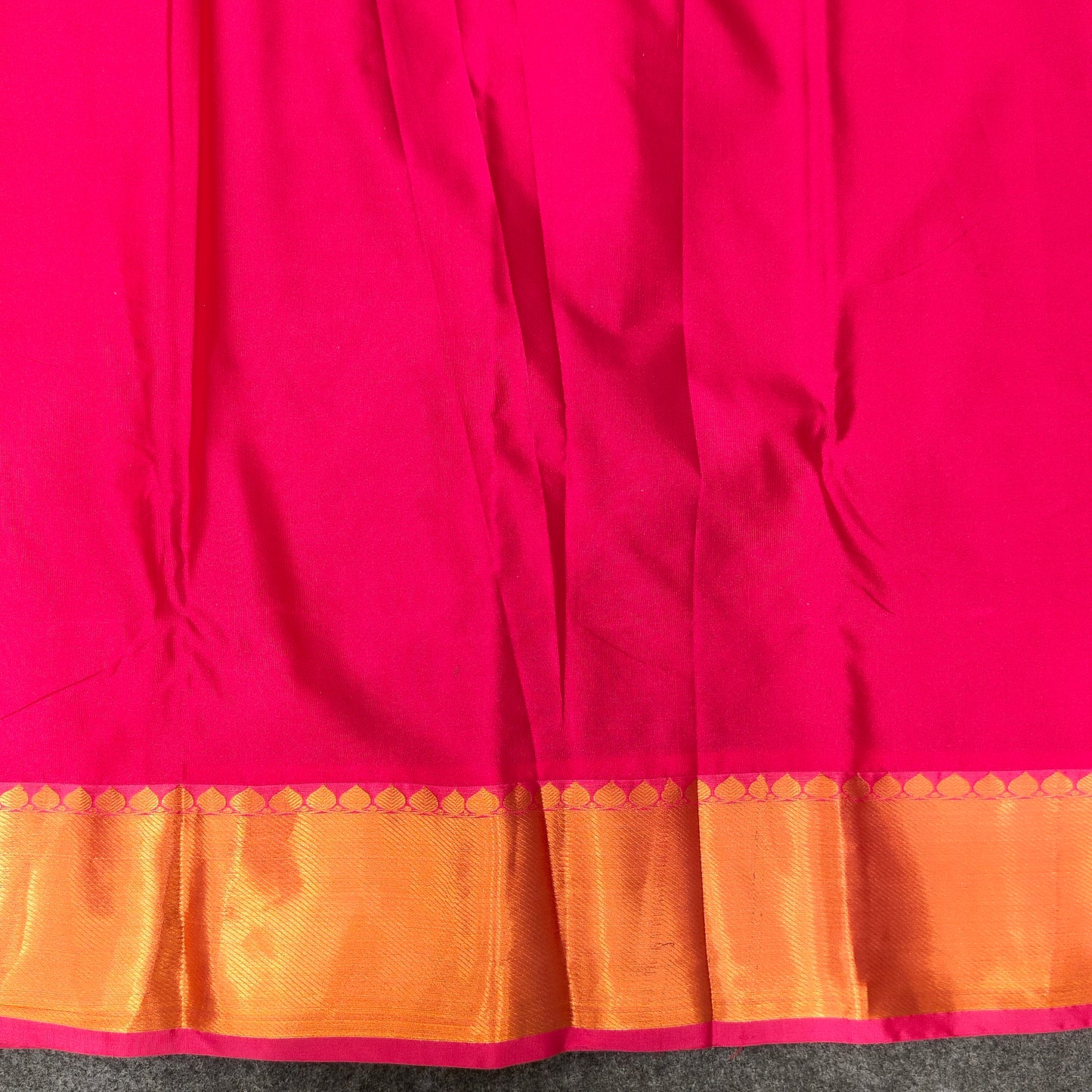 Kanchi Pattu Brocade Halfmix Saree - Ambica Wedding Mall