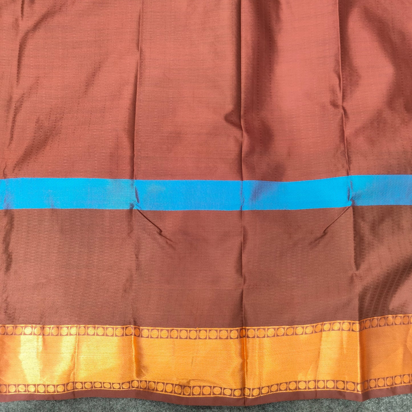 Kanchi Pattu Brocade Halfmix Saree - Ambica Wedding Mall