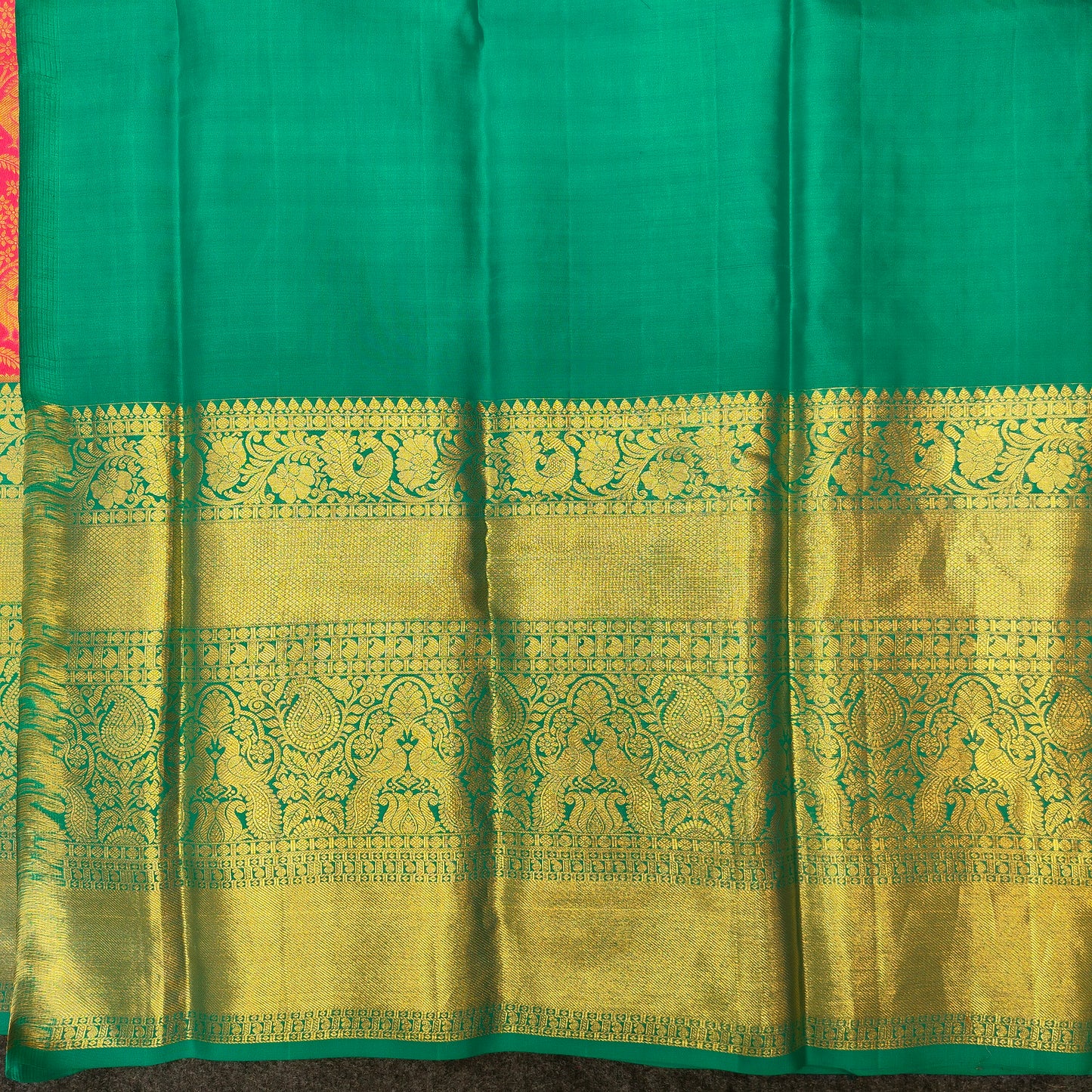 ✨Pure Resham Bridal Kanchi Pattu Handloom Saree - Ambica Wedding Mall