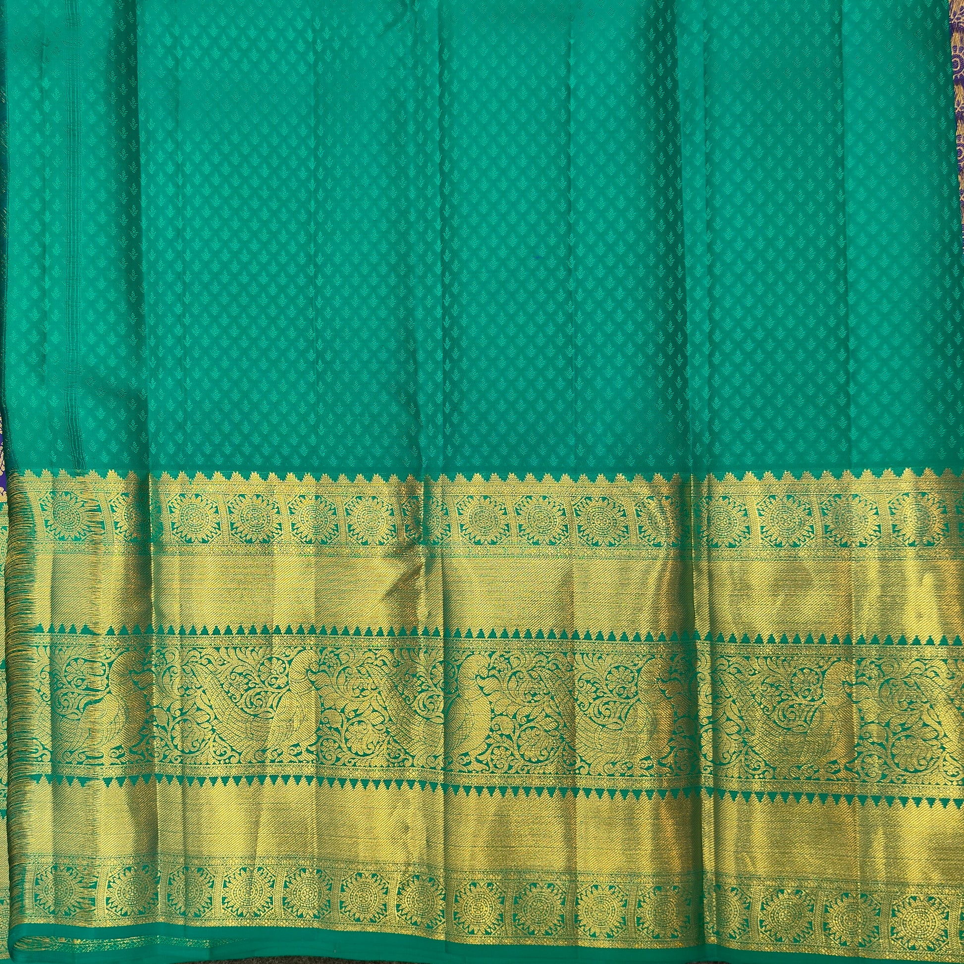 ✨Pure Resham Bridal Kanchi Pattu Handloom Saree - Ambica Wedding Mall
