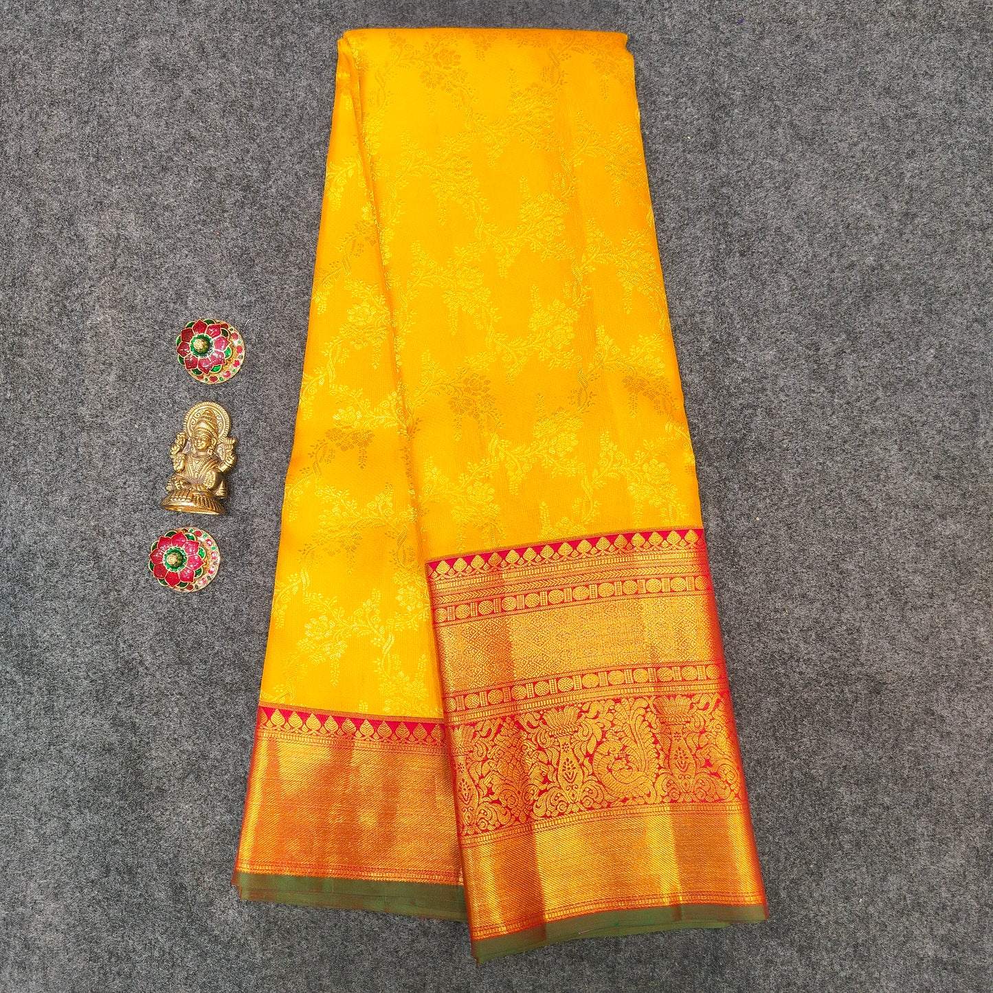 ✨Pure Resham Bridal Kanchi Pattu Handloom Saree - Ambica Wedding Mall