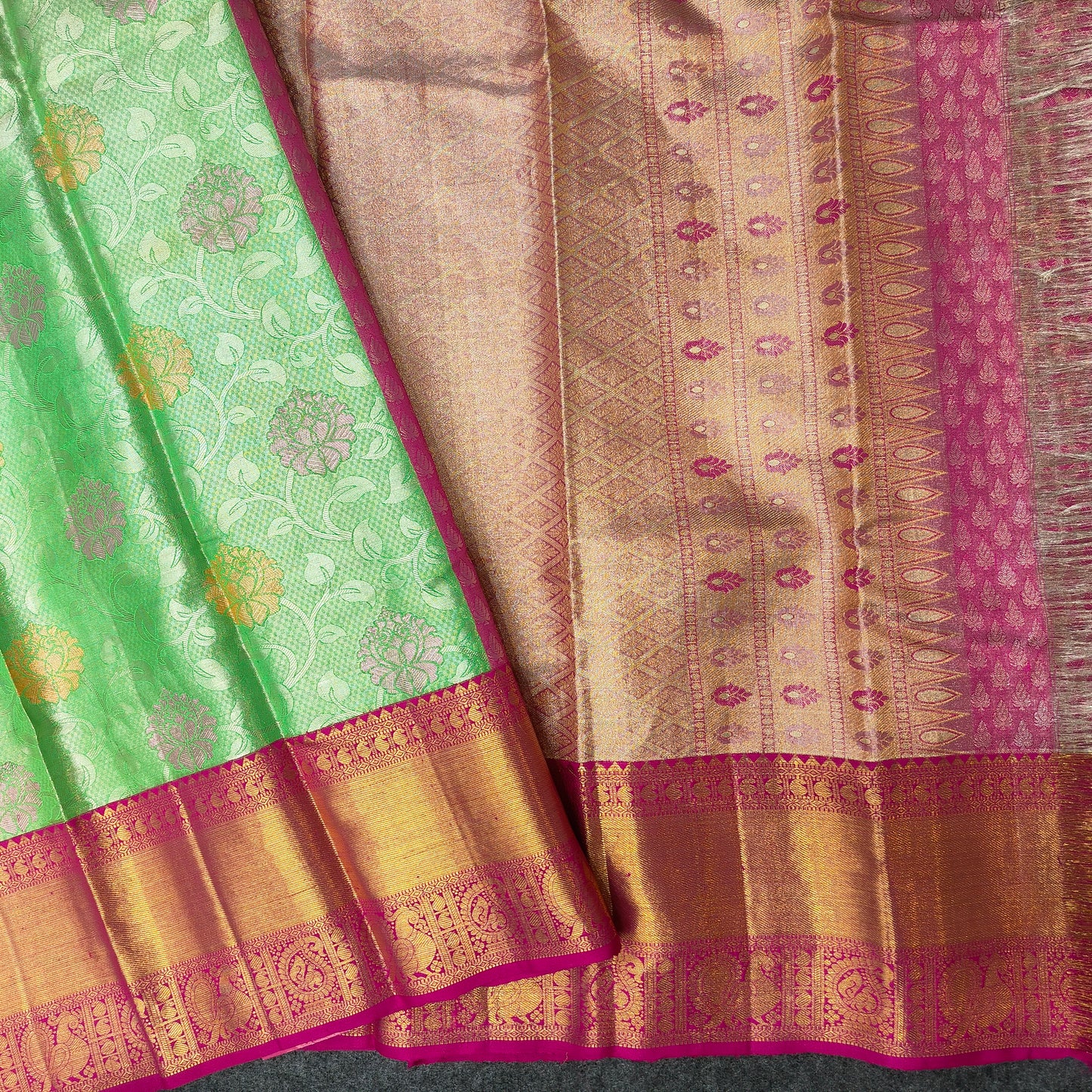 Pure Kanchi Pattu Handloom Celebrety Bridal Sarees ✨ - Ambica Wedding Mall