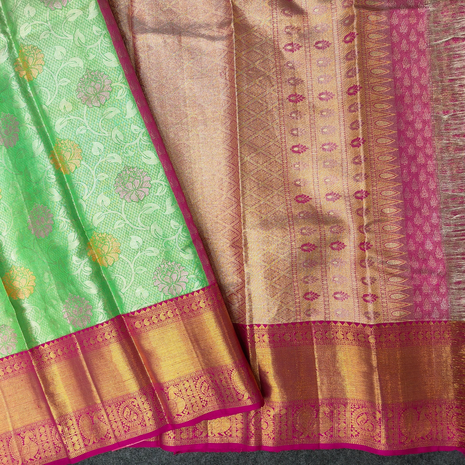 Pure Kanchi Pattu Handloom Celebrety Bridal Sarees ✨ - Ambica Wedding Mall
