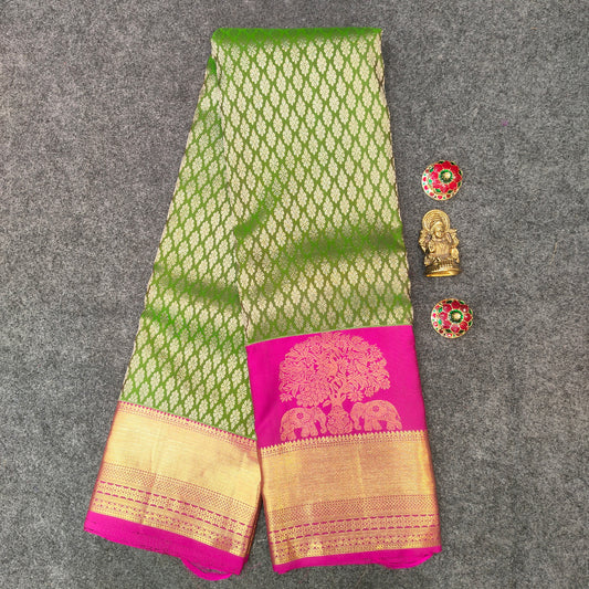 Pure Kanchi Pattu Handloom Celebrety Bridal Sarees ✨ - Ambica Wedding Mall