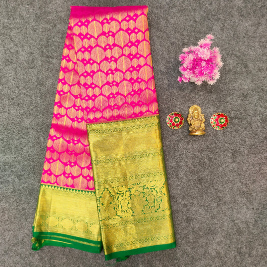 โจPure Resham Bridal Kanchi Pattu Handloom Saree - Ambica Wedding Mall
