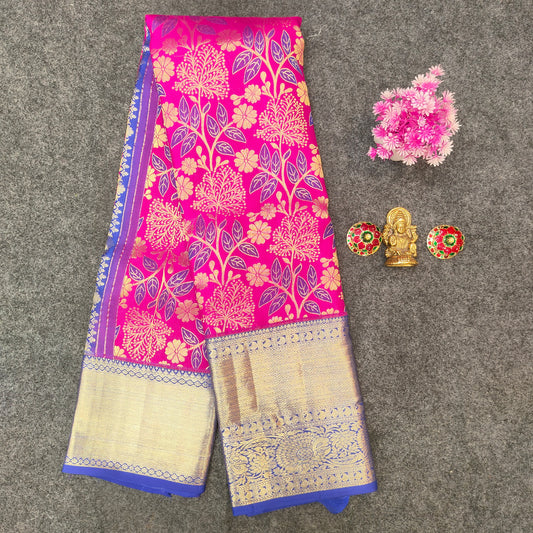 โจPure Resham Bridal Kanchi Pattu Handloom Saree - Ambica Wedding Mall
