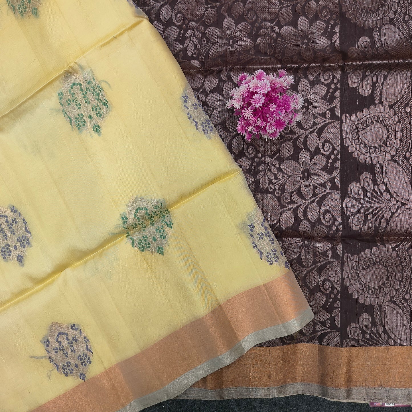 ✨Kanchi Pattu Bentex Border Saree - Ambica Wedding Mall