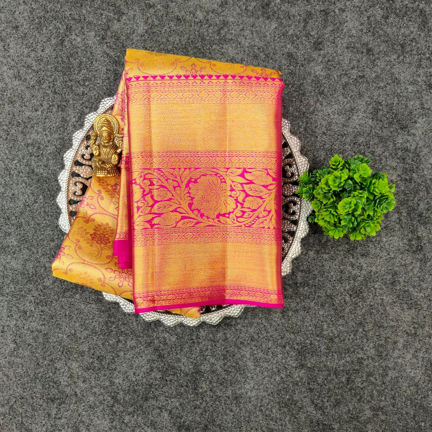 Kanchi Pattu Bridal Pure Zari Saree - Ambica Wedding Mall