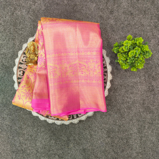 Kanchi Pattu Bridal Pure Zari Saree - Ambica Wedding Mall