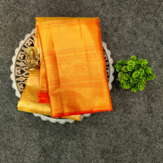 Kanchi Pattu Bridal Pure Zari Saree - Ambica Wedding Mall