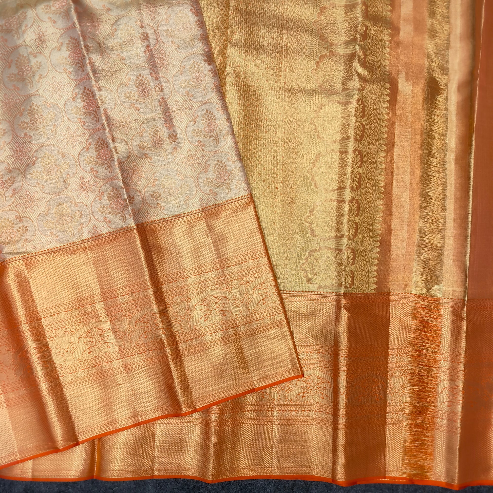 Kanchi Pattu Bridal Pure Zari Saree - Ambica Wedding Mall
