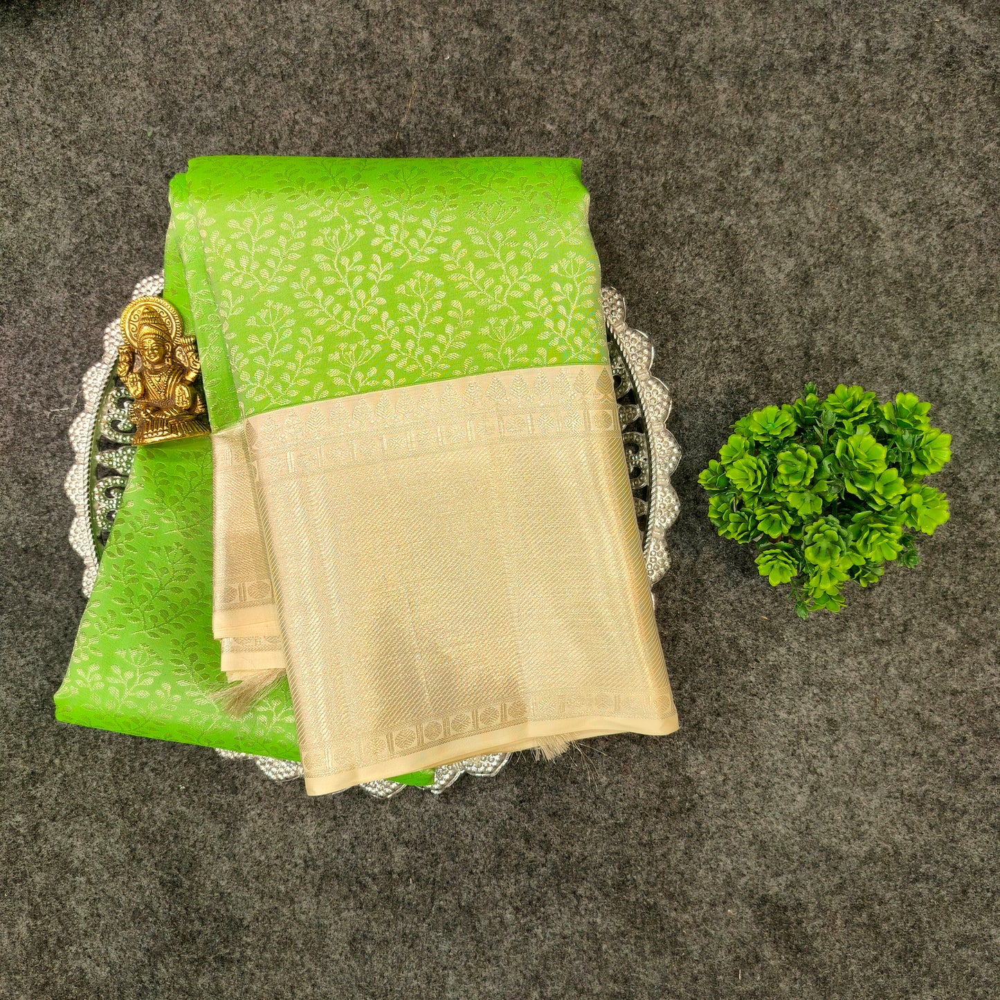 Kanchi Pattu Bridal Pure Zari Saree - Ambica Wedding Mall
