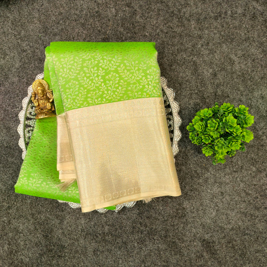 Kanchi Pattu Bridal Pure Zari Saree - Ambica Wedding Mall