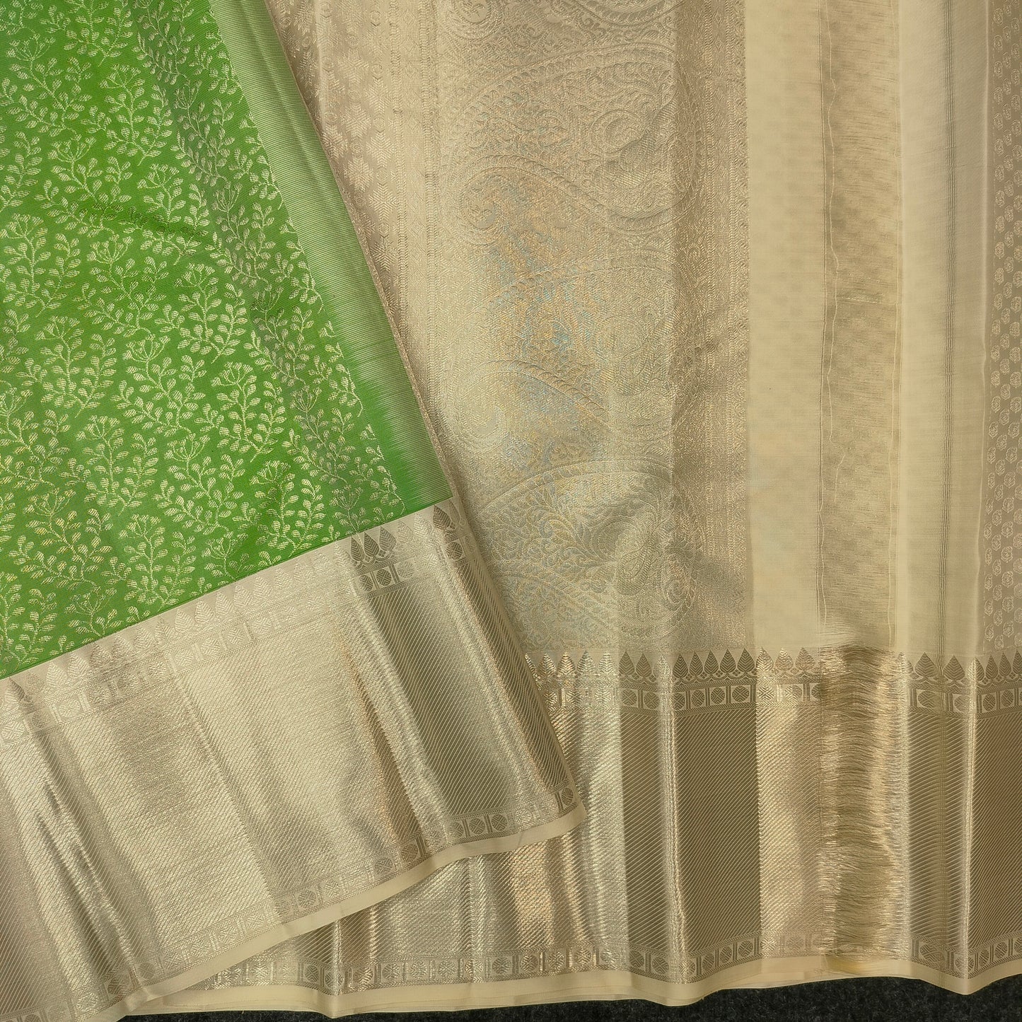 Kanchi Pattu Bridal Pure Zari Saree - Ambica Wedding Mall
