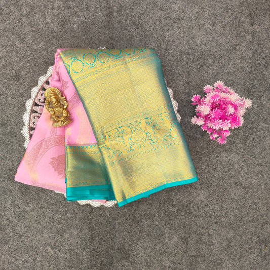 โจPure Resham Bridal Kanchi Pattu Handloom Saree - Ambica Wedding Mall
