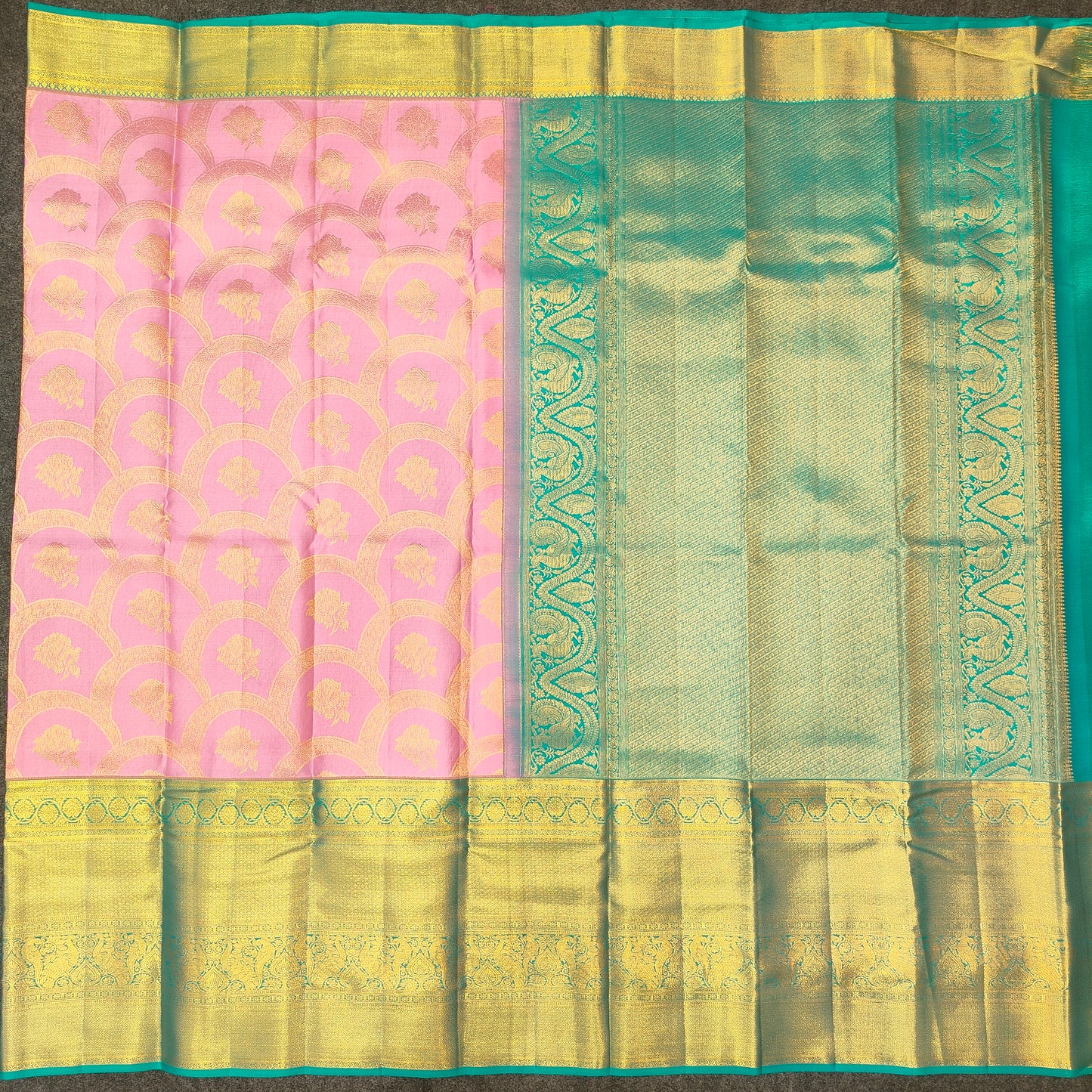 ✨Pure Resham Bridal Kanchi Pattu Handloom Saree - Ambica Wedding Mall