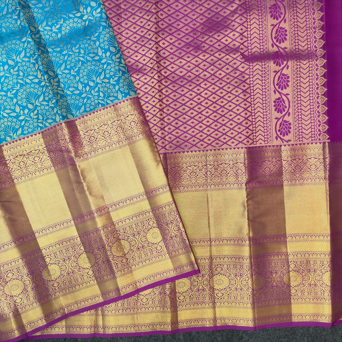 ✨Pure Resham Bridal Kanchi Pattu Handloom Saree - Ambica Wedding Mall
