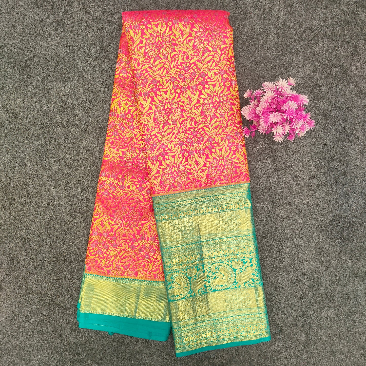 Pure Resham Bridal Kanchi Pattu Handloom Saree - Ambica Wedding Mall
